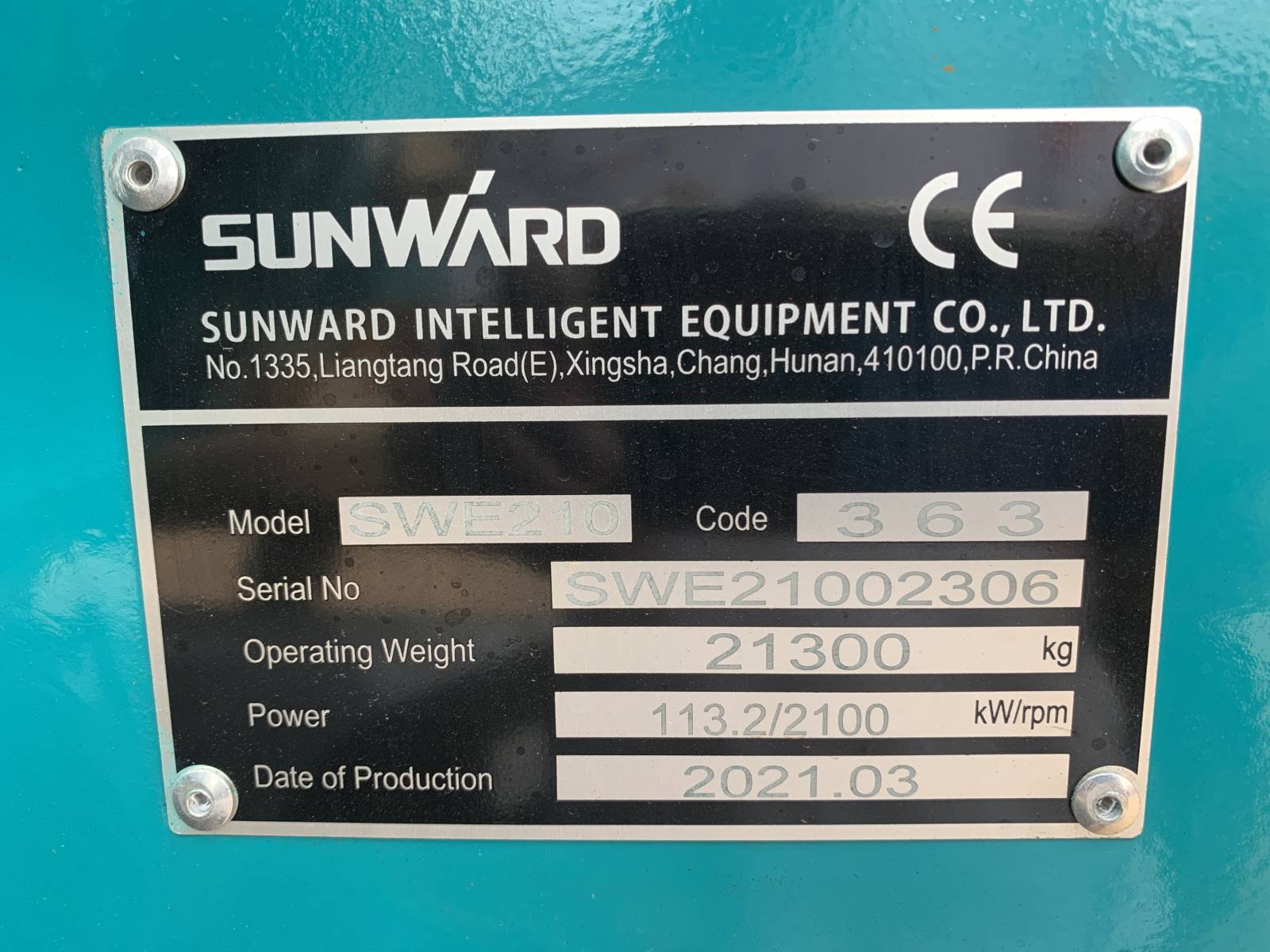 NEW SUNWARD SWE210 HYDRAULIC EXCAVATOR
